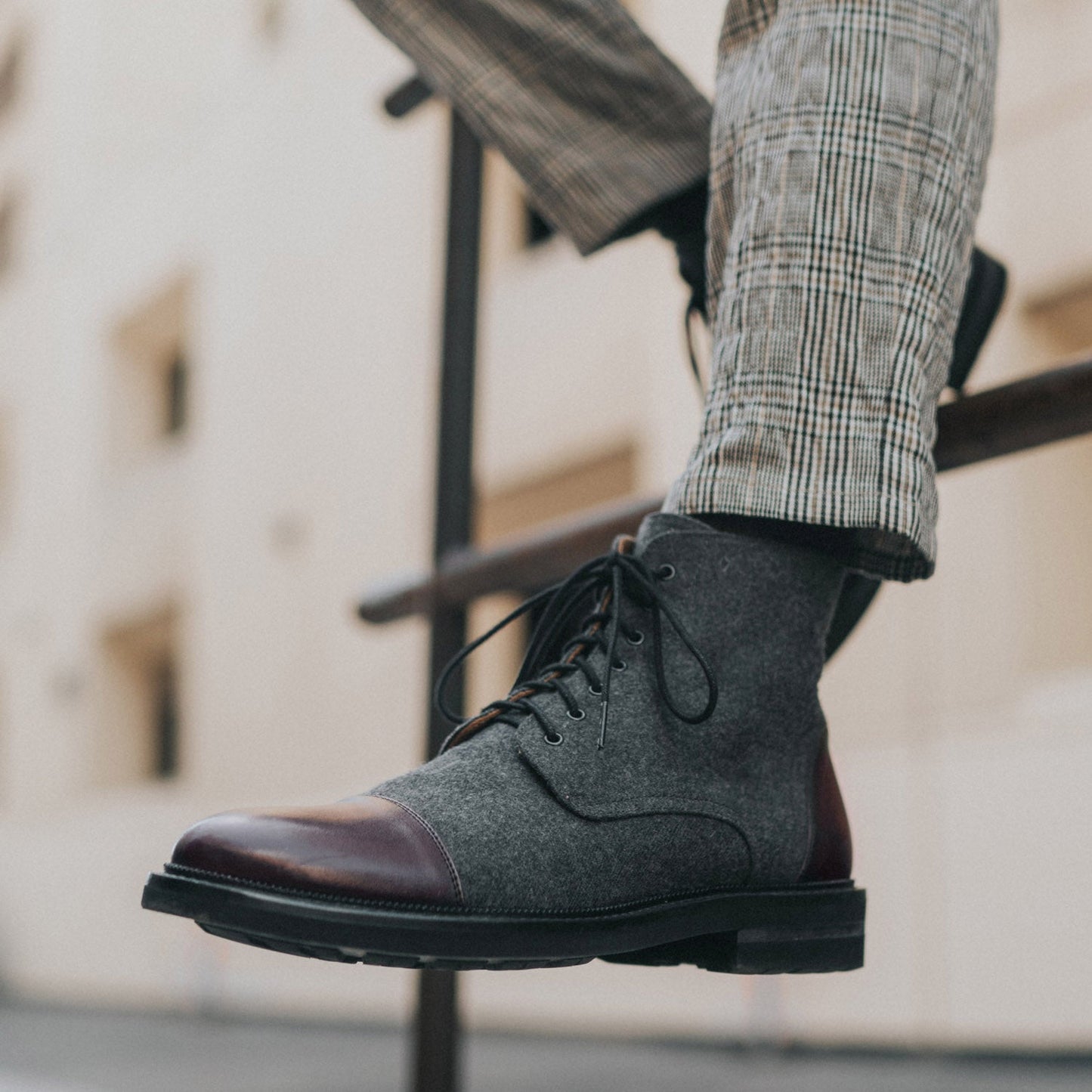 The Jack in Grey/Oxblood