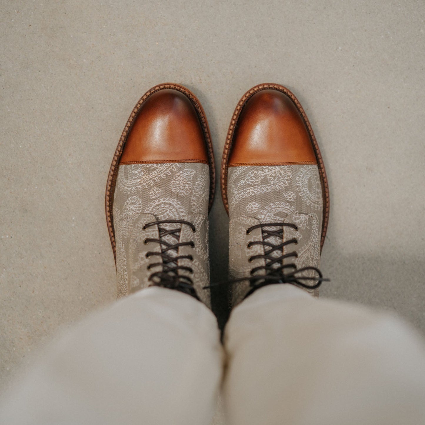 The Jack in Taupe Paisley