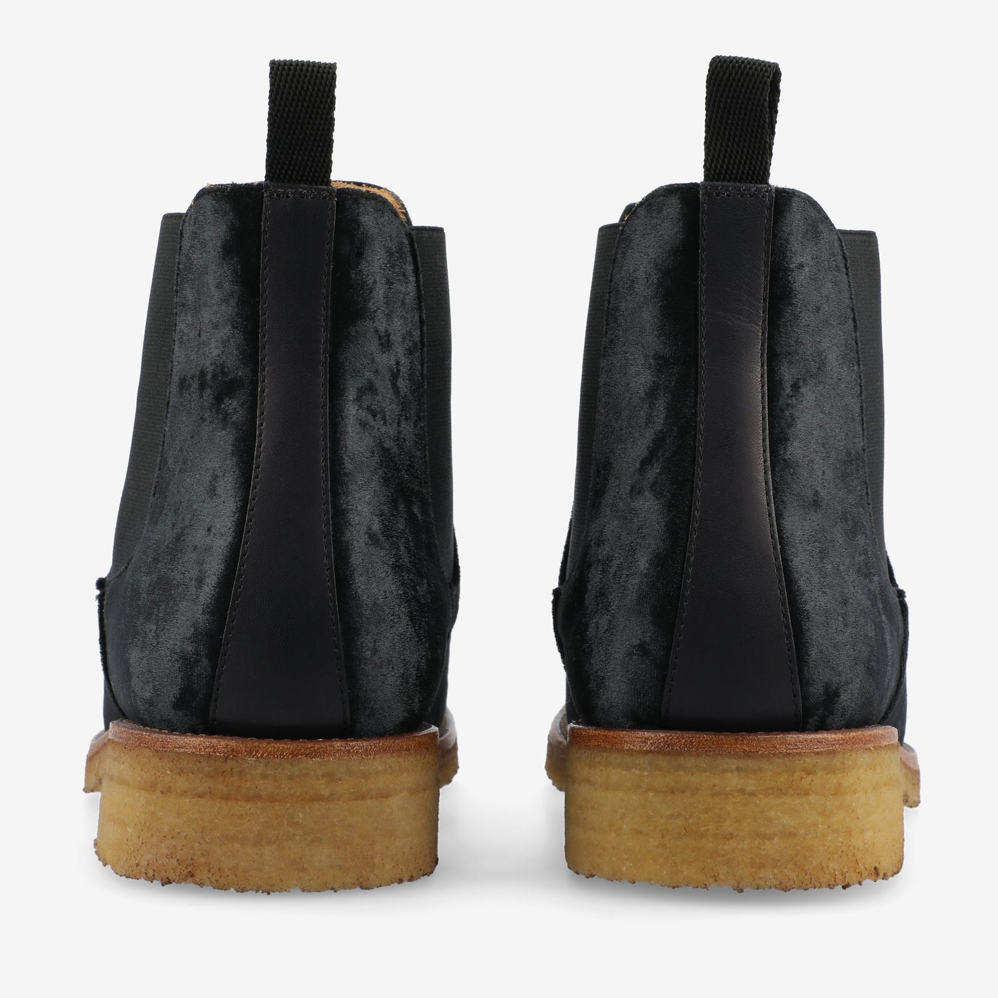 The Jude Boot in Black Velour