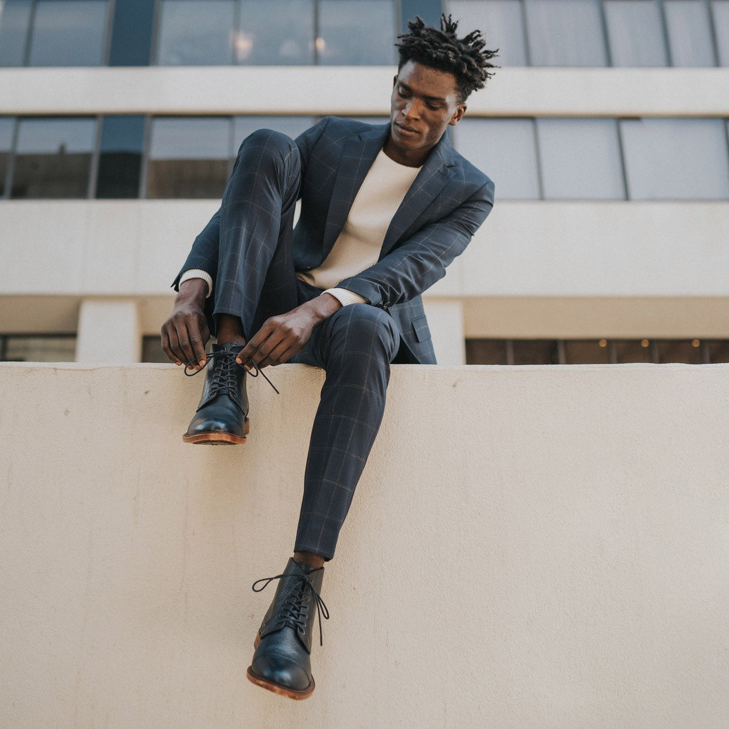 The Rome Boot in Navy (Last Chance, Final Sale)