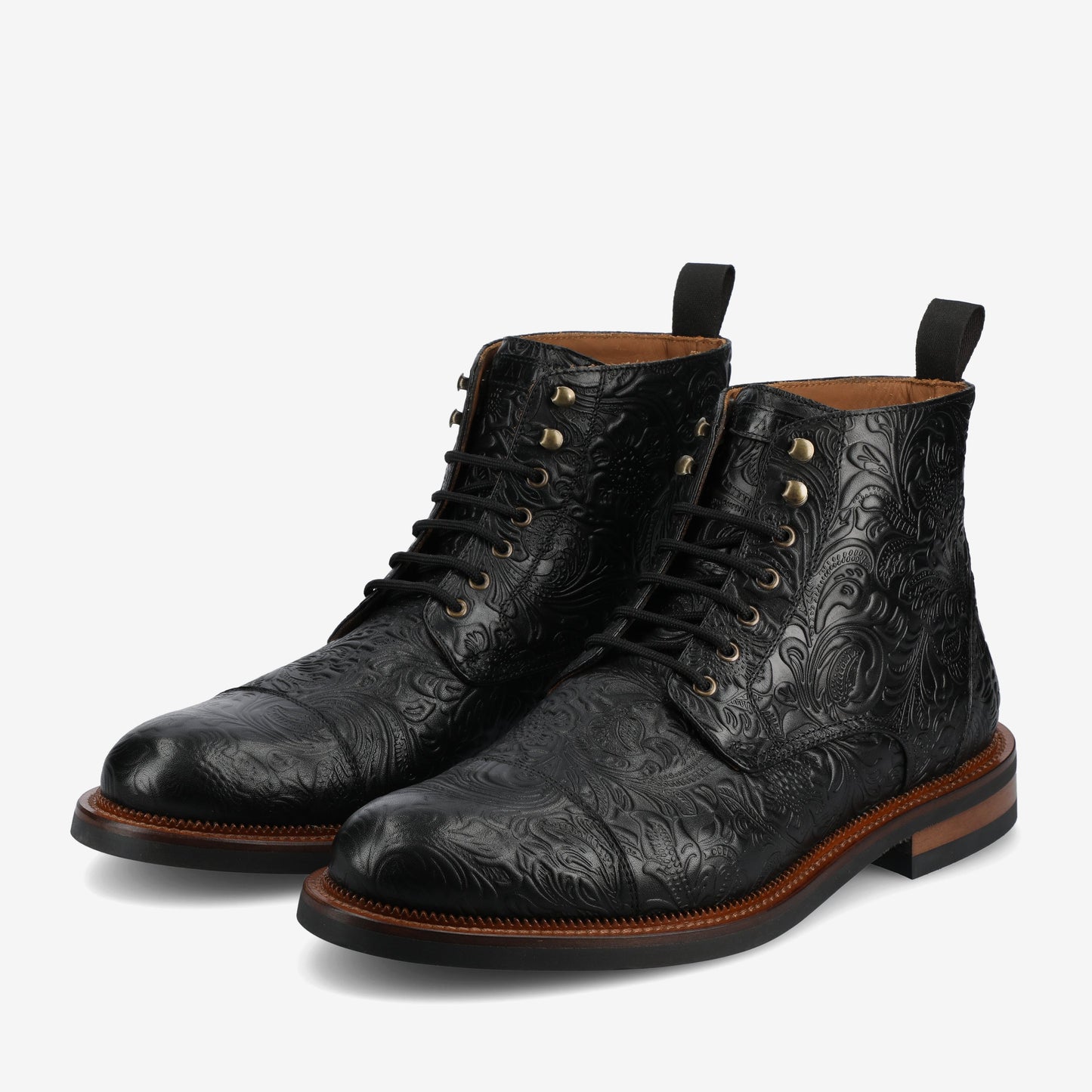 The Rome Boot in Black Floral